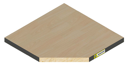 Панели фальшпола из ДСП плотностью 800 кг/м3