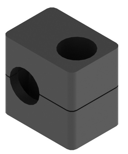 Прижим трубный одиночного крепления, 1 группа