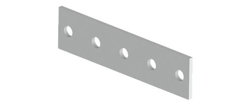 Пластина прямоугольная 5 отверстий MUP-MSA013