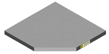 Панели фальшпола для неразъёмного пола плотностью 1500 кг/м3