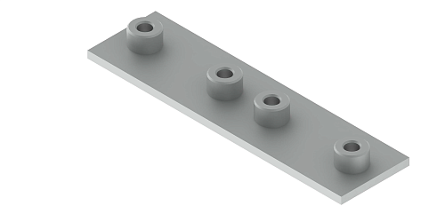 Пластина прижима трубного двойного